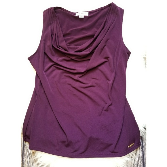Calvin Klein Tops - Womans CALVIN KLEIN cowl neck blouse MEDIUM